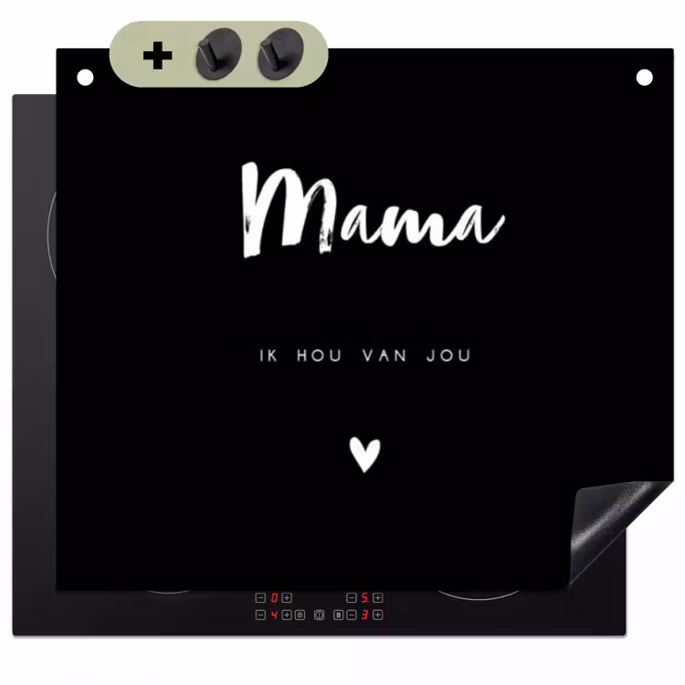 2 in 1 Inductie beschermer - Mama met tekst — 1