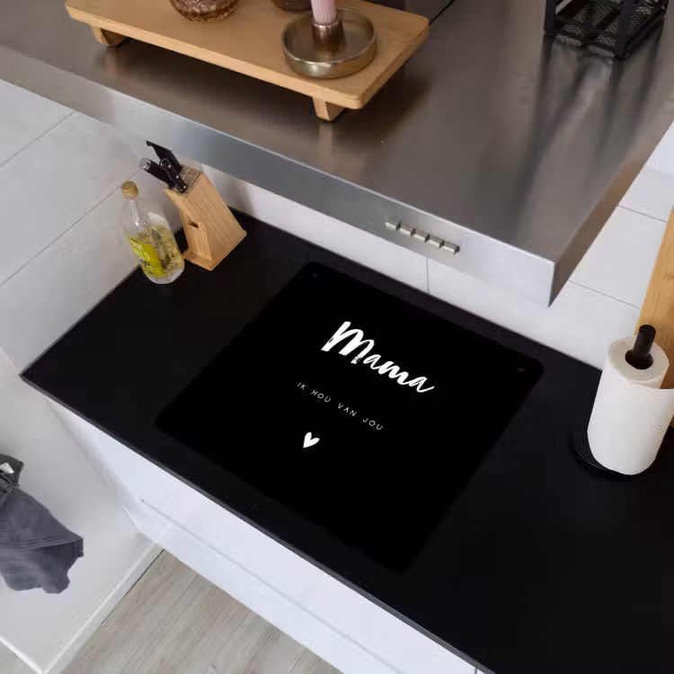 2 in 1 Inductie beschermer - Mama met tekst — 6