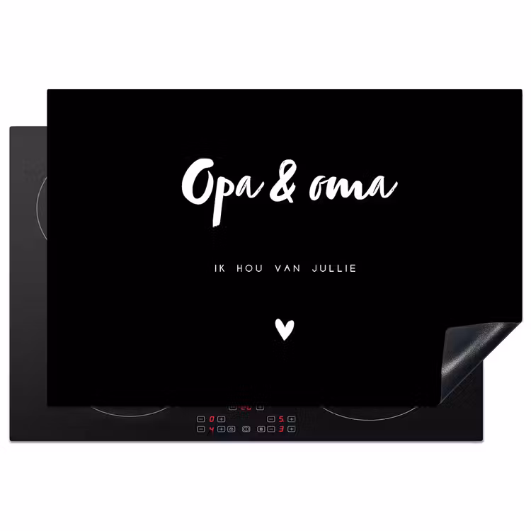 Inductie beschermer - Opa en Oma met tekst — 1