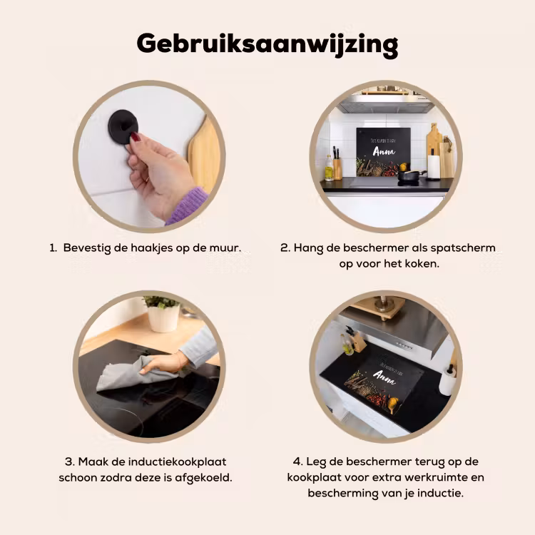 2 in 1 Inductie beschermer - Kruiden — 2