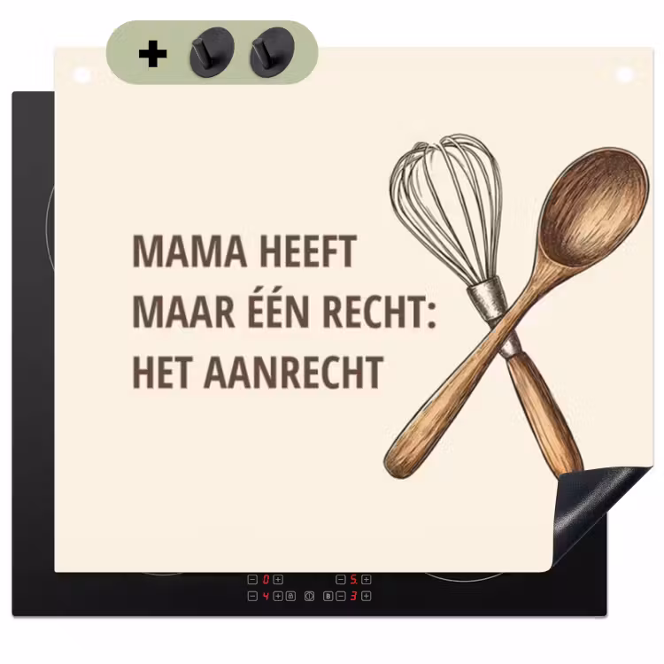 2 in 1 Inductie beschermer - Mama heeft maar één recht — 1