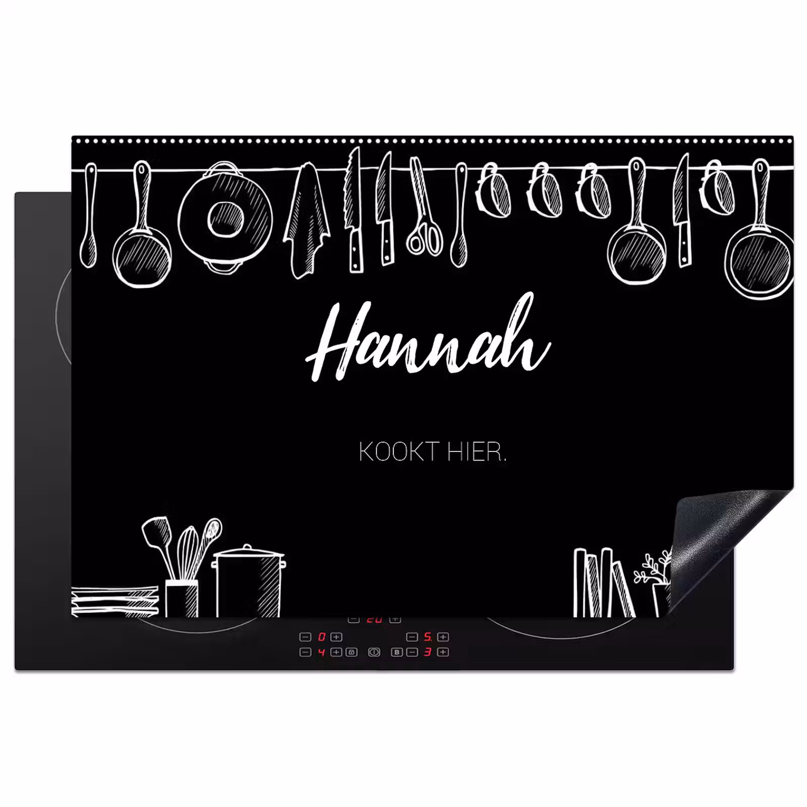 Inductie beschermer - Keuken zwart — 1