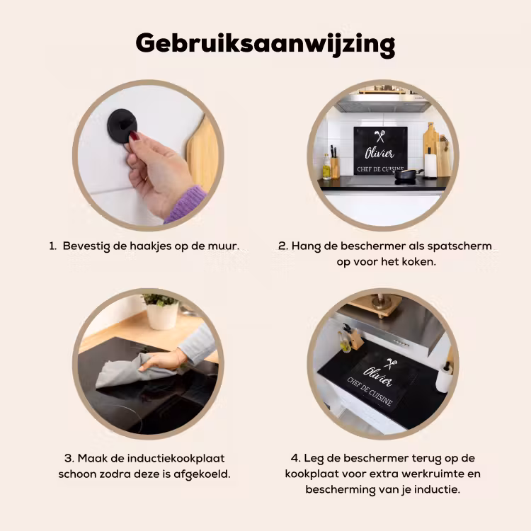 2 in 1 Inductie beschermer - Chef de cuisine — 2