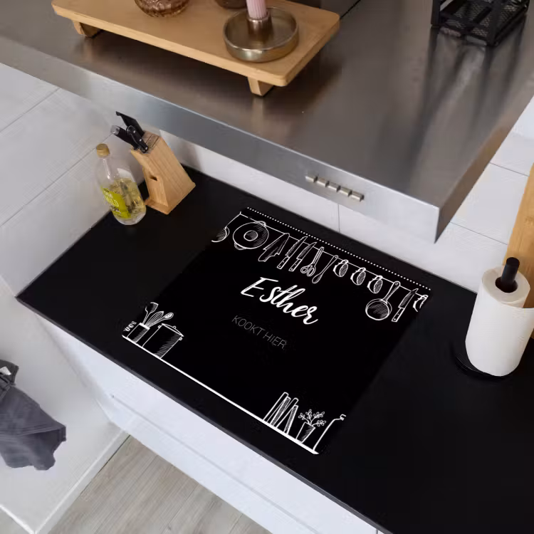 2 in 1 Inductie beschermer - Keuken zwart — 6
