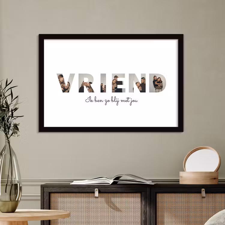 Poster met lijst – Vriend — 3