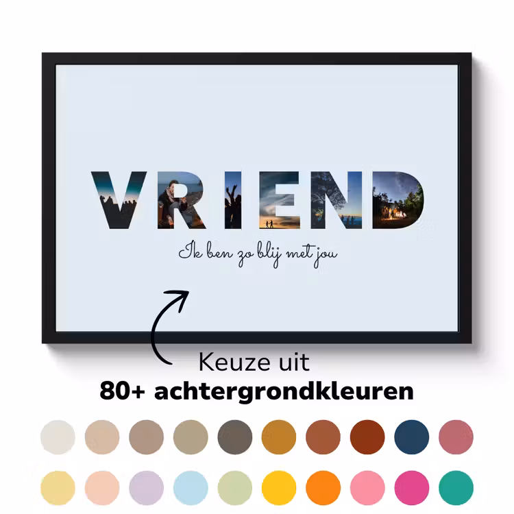 Poster met lijst – Vriend — 6