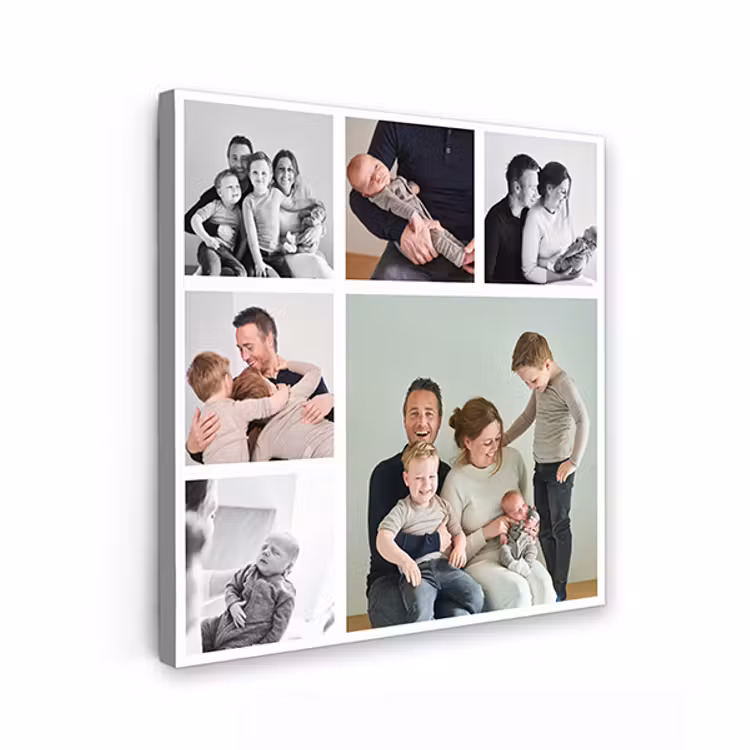 Canvas collage - Vierkant - 6 foto's — 1