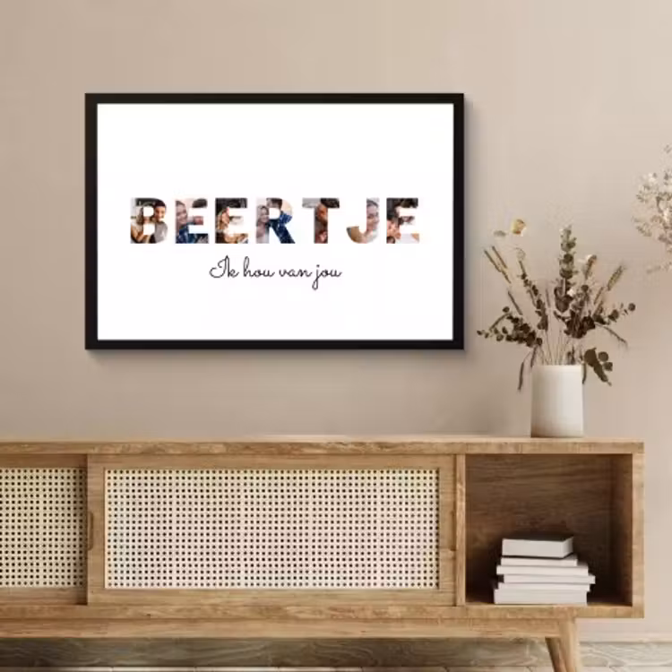 Poster met lijst - Beertje — 4