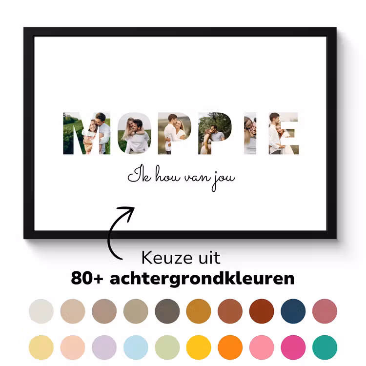 Poster met lijst - Beertje — 5