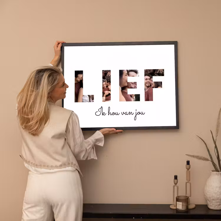 Poster met lijst - Lief — 3