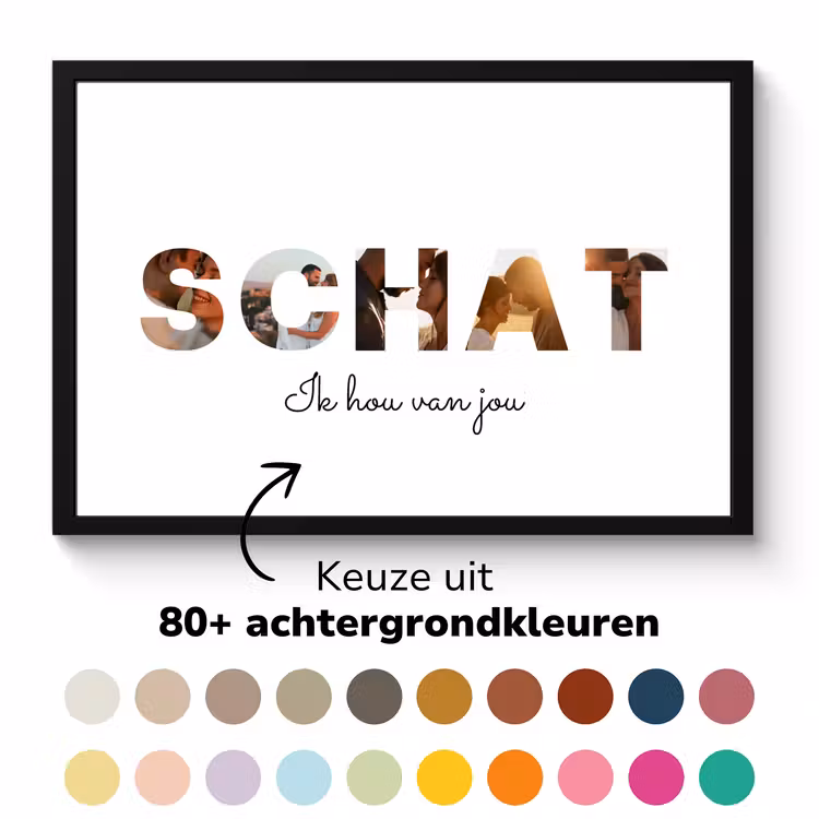 Poster met lijst - Schat — 2