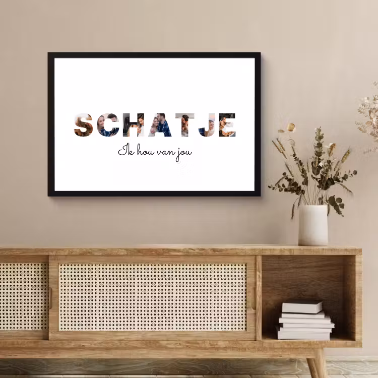 Poster met lijst - Schatje — 4