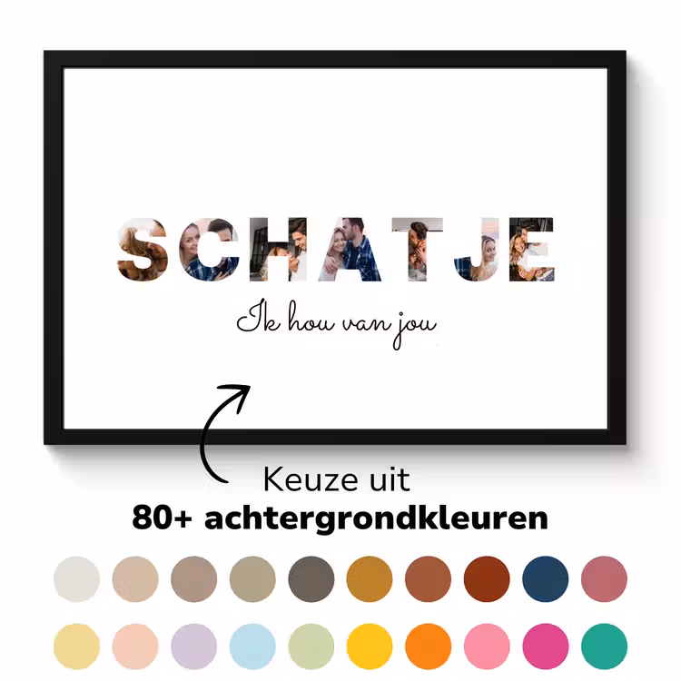 Poster met lijst - Schatje — 5