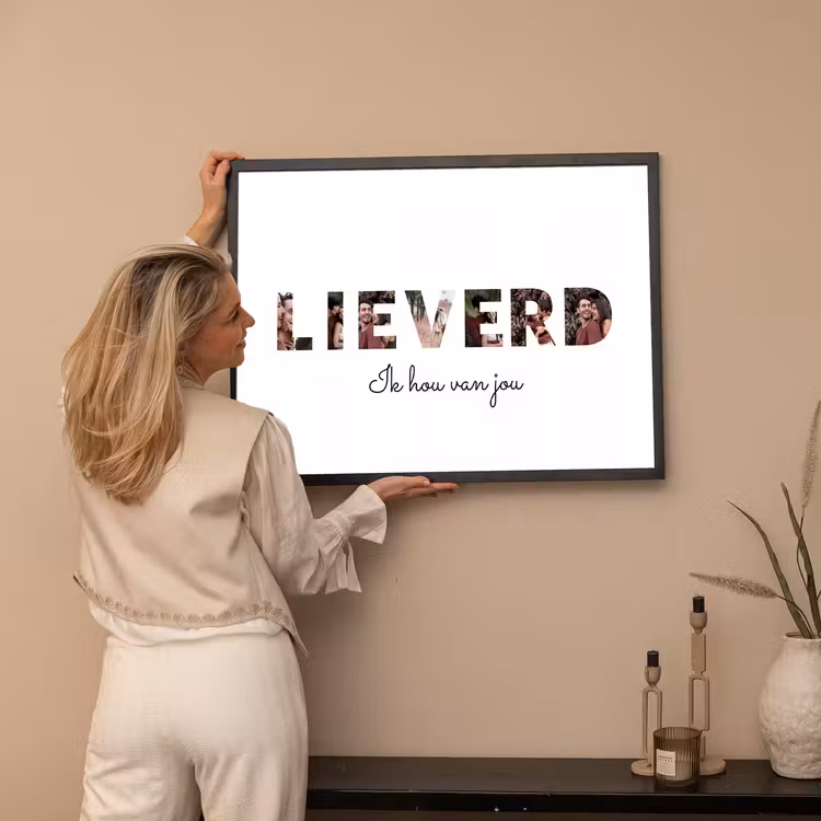 Poster met lijst - Lieverd — 4