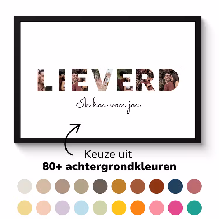 Poster met lijst - Lieverd — 5