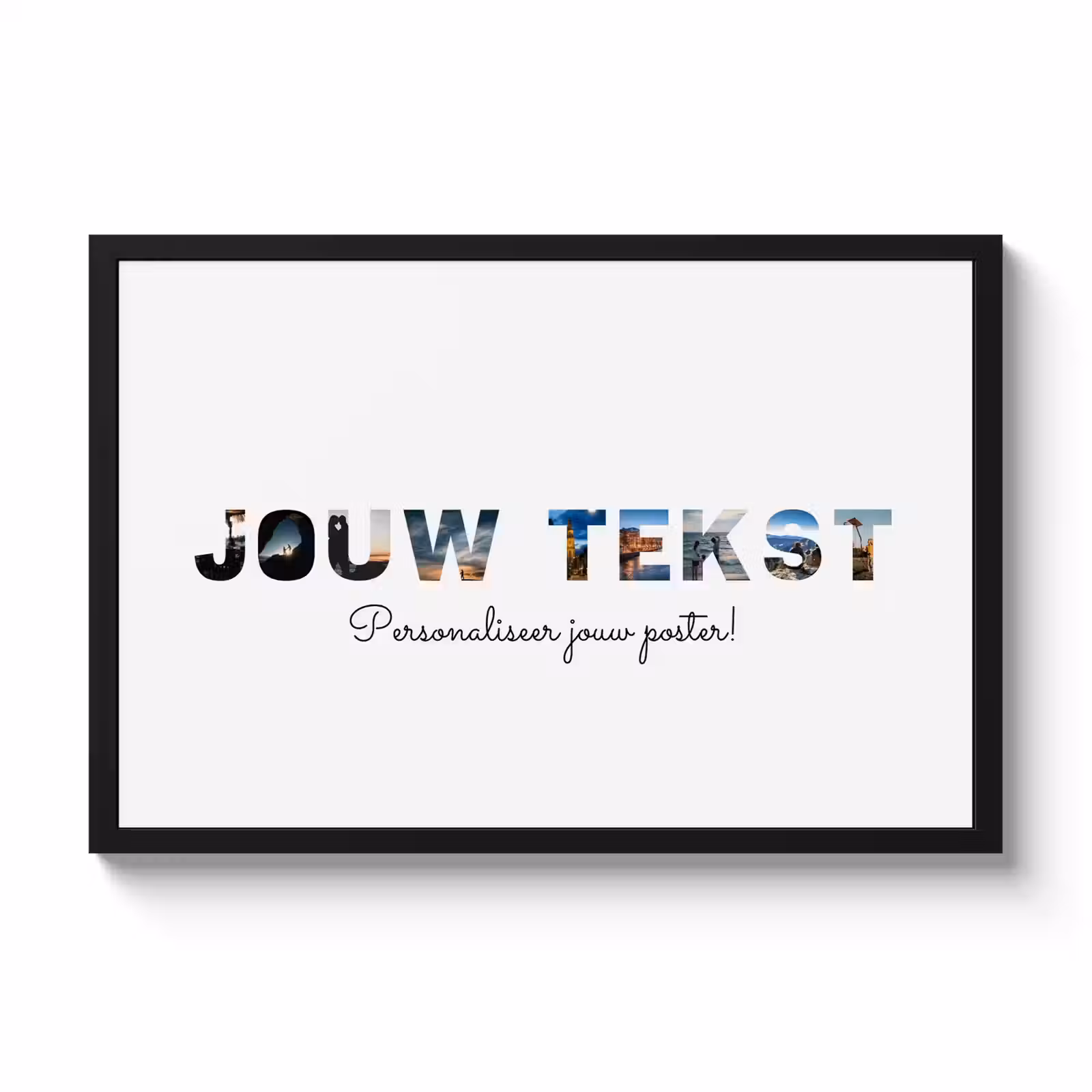 Poster met lijst - Eigen tekst — 1