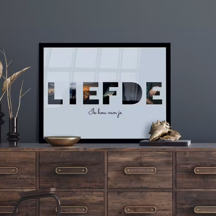 Poster met lijst - Eigen tekst — 5