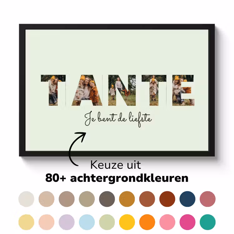 Poster met lijst - Tante — 5