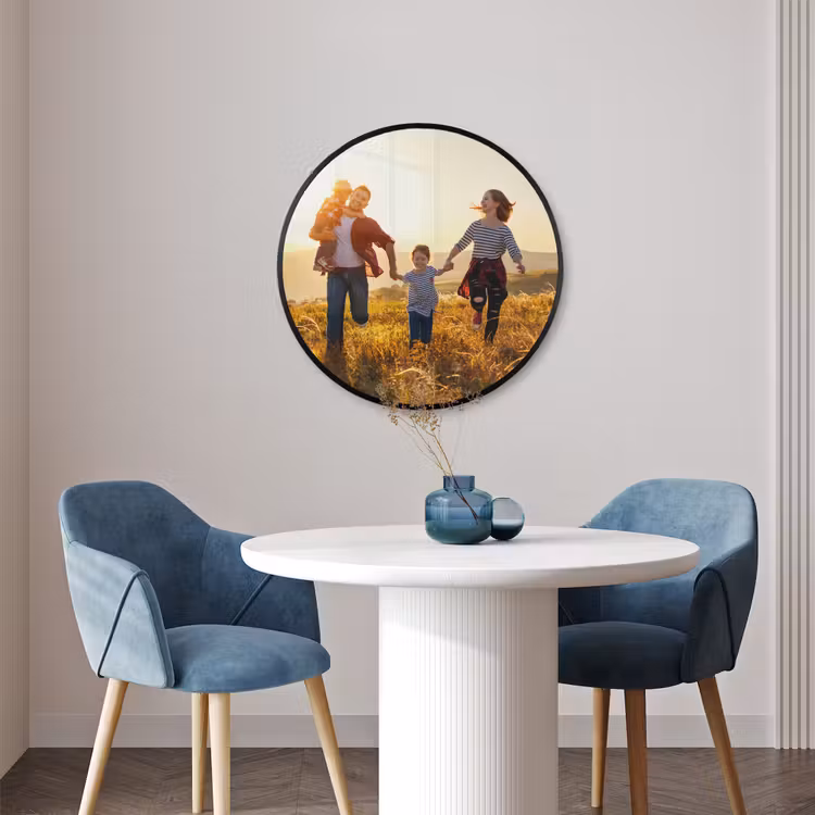 Foto in lijst rond — 4