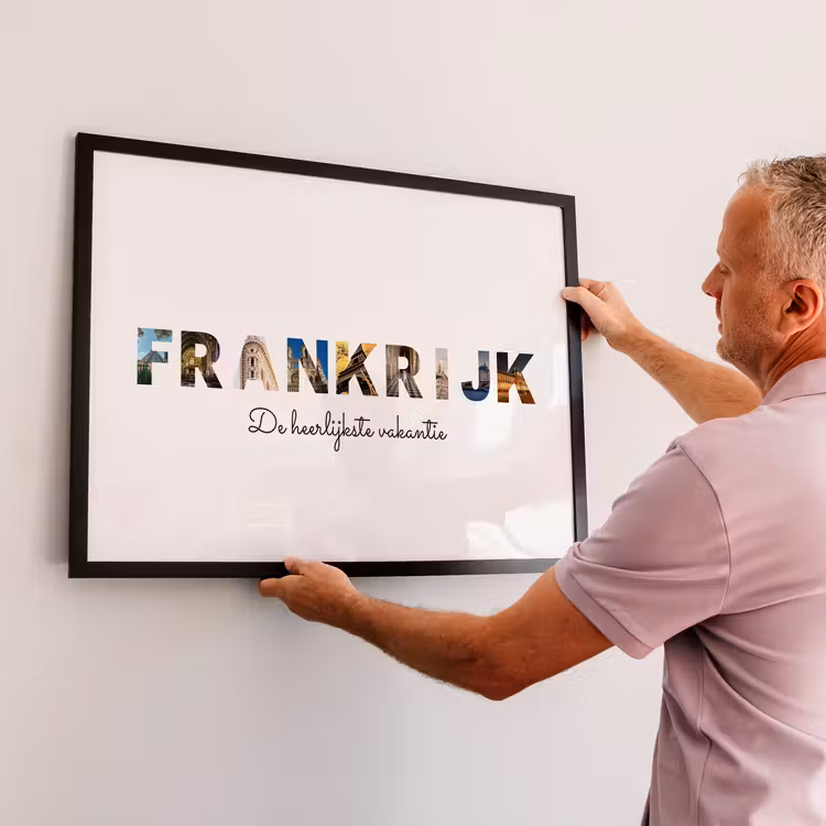 Poster met lijst - Plaatsnaam — 2