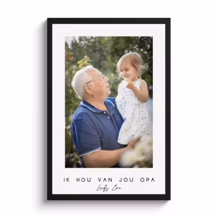 Poster met lijst opa en oma — 2