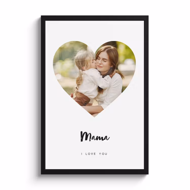 Poster met lijst - Hartje — 1