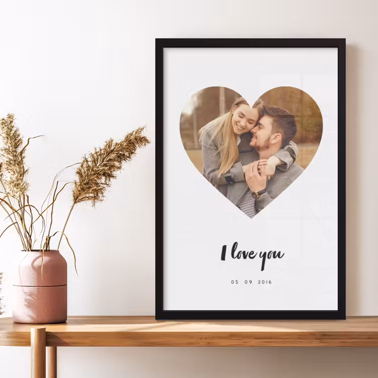 Poster met lijst - Hartje — 4