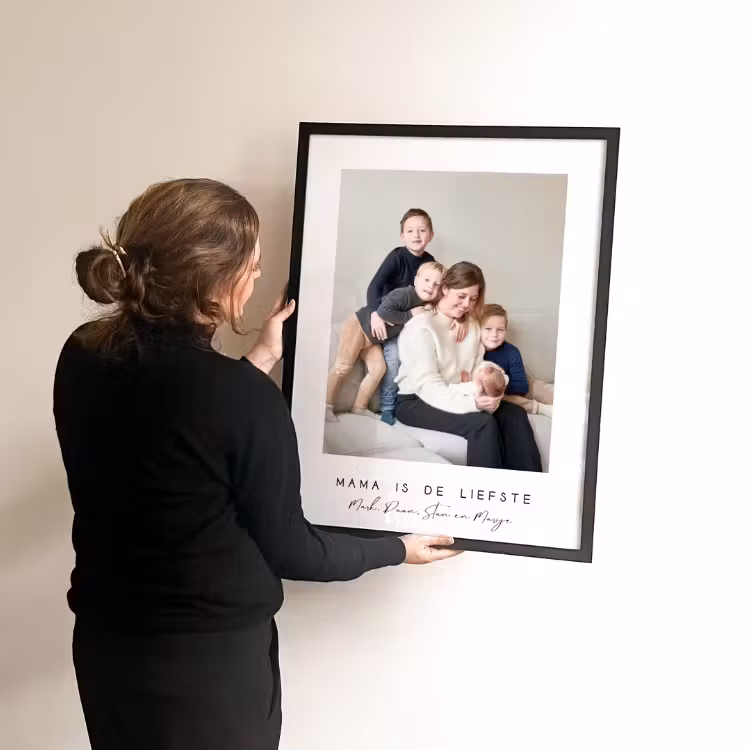 Poster met lijst - Witte border met tekst — 4