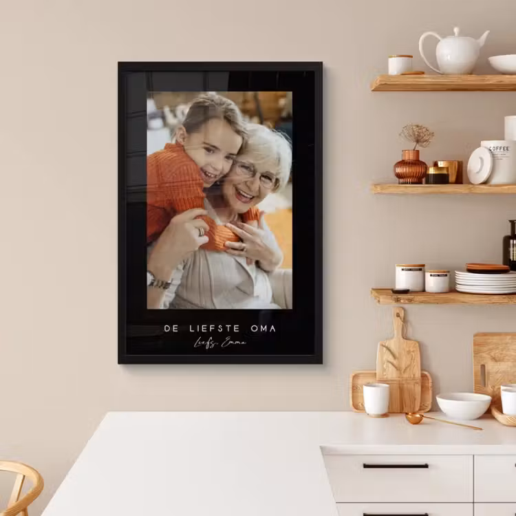Poster met lijst - Zwarte border met tekst — 3