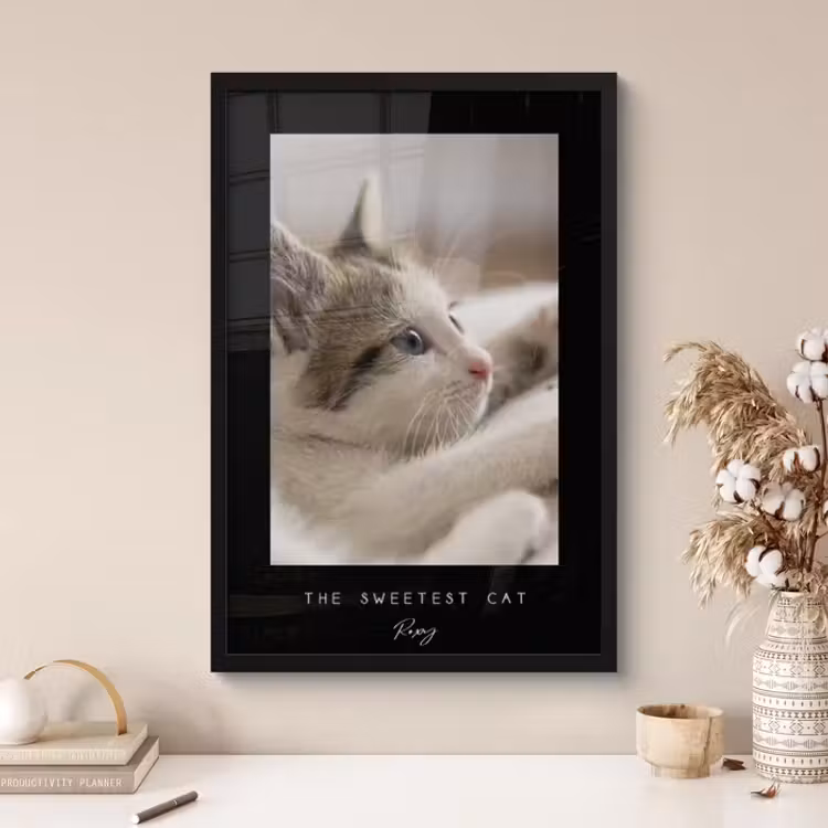 Poster met lijst - Zwarte border met tekst — 6
