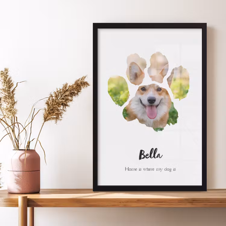 Poster met lijst - Dierenpootje — 4