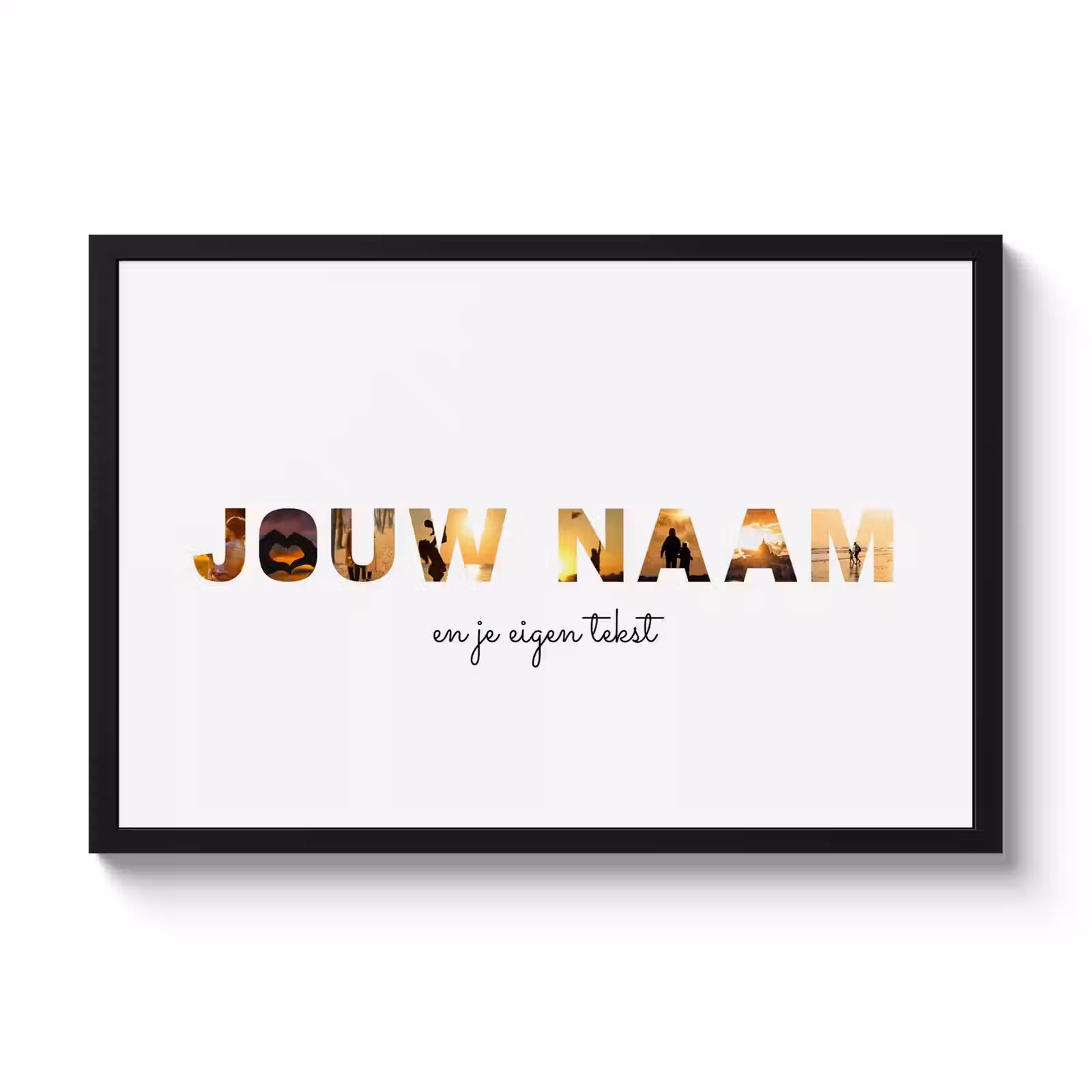 Poster met lijst - Eigen naam — 1
