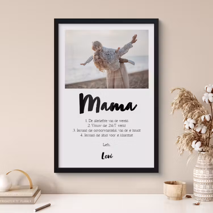 Poster met lijst - Betekenis mama — 3