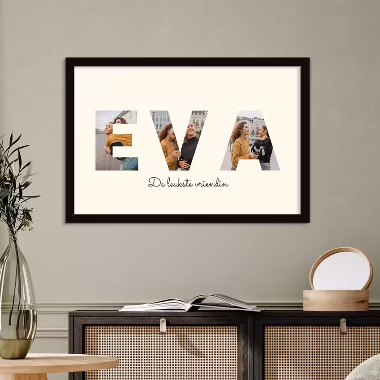 Poster met lijst - Eigen naam — 2