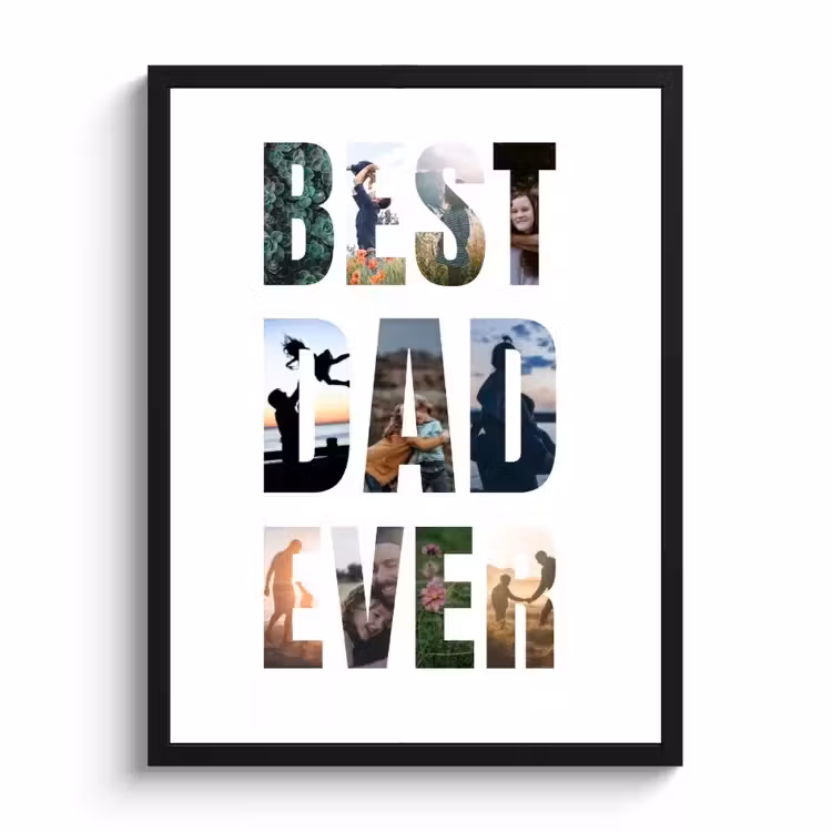 Poster met lijst - Best dad ever — 1