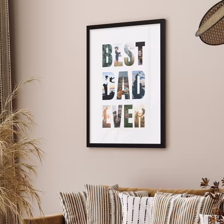 Poster met lijst - Best dad ever — 3