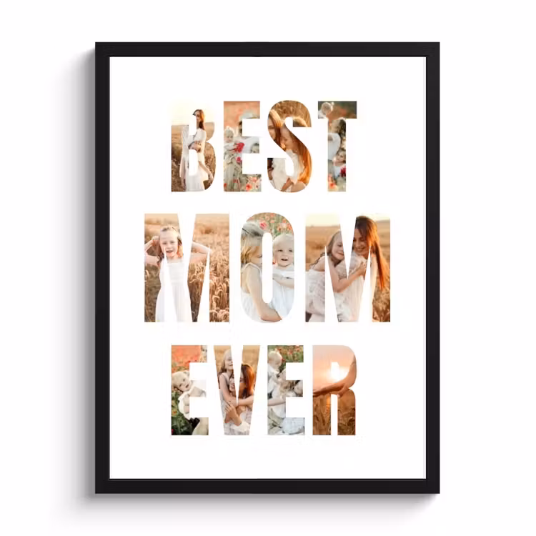Poster met lijst - Best mom ever — 1