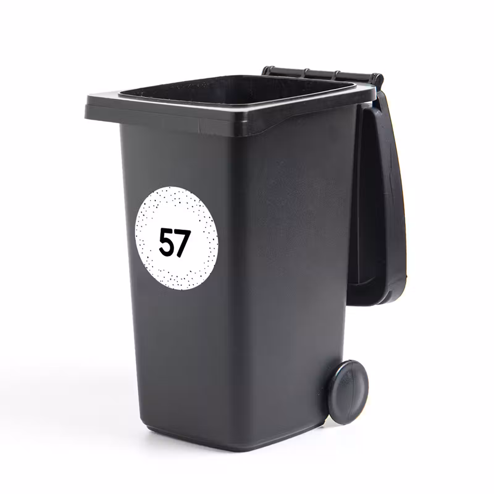 Container sticker huisnummer rond — 1