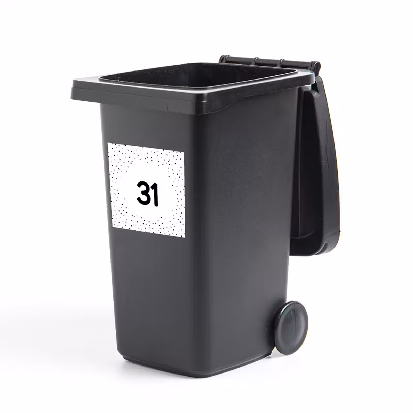 Container sticker huisnummer vierkant — 1