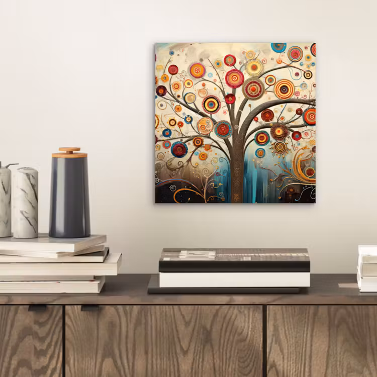 Aluminium schilderij - Boom - Tree of life - Kleur — 2