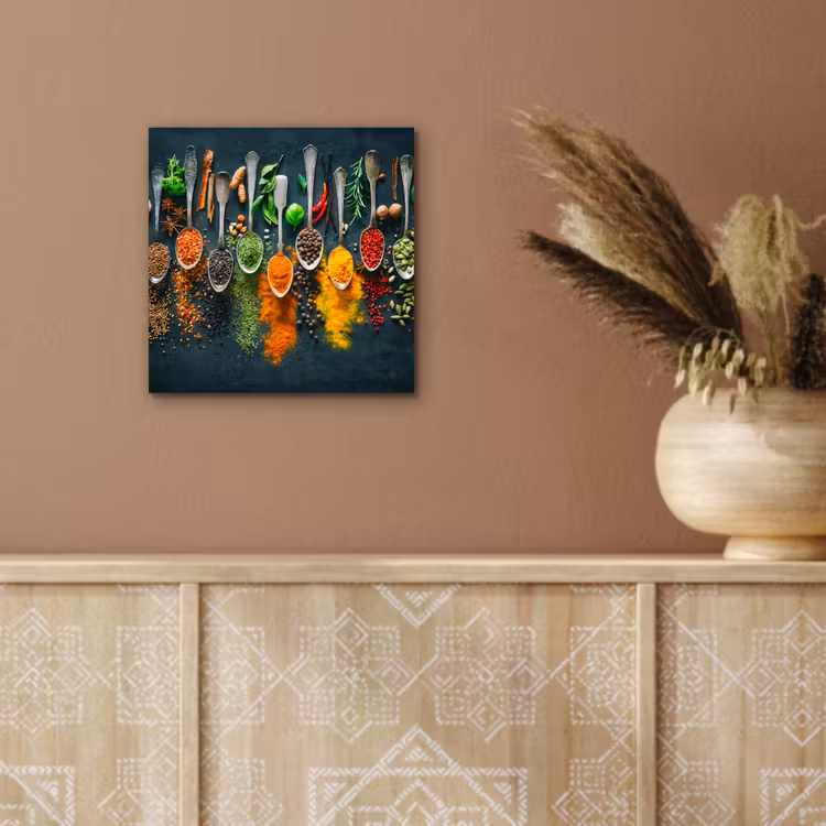 Aluminium schilderij - Kruiden - Specerijen - Lepels — 5