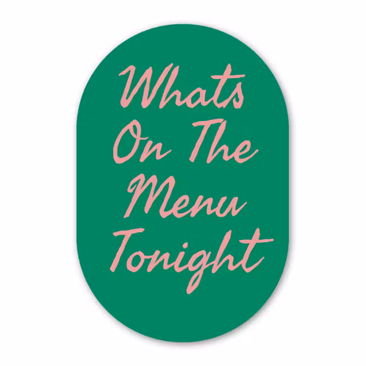 Muurovaal aluminium - Menu - Quote - Roze — 1