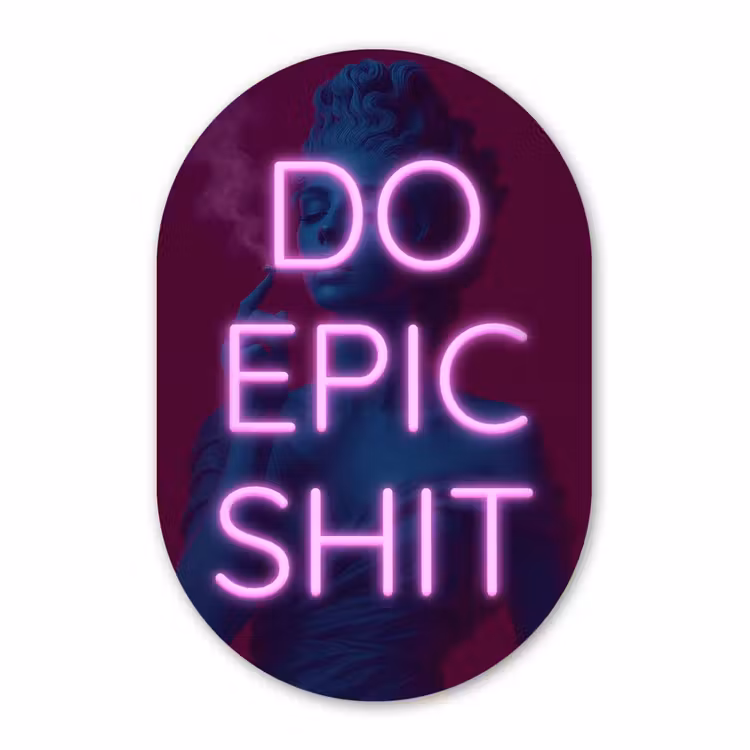 Muurovaal aluminium - Buste - Neon - LED - Letters — 1