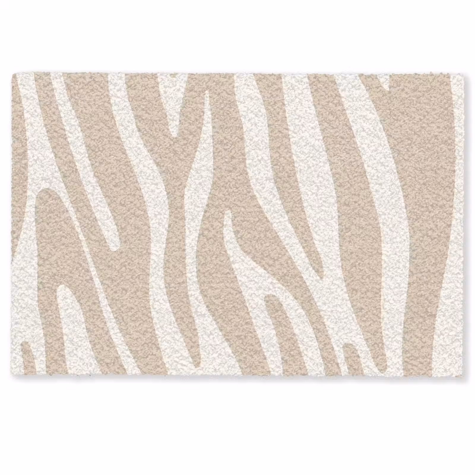 Deurmat - Zebraprint - Beige - Wit - Dierenprint — 1