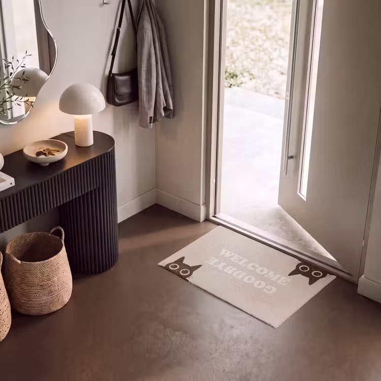 Deurmat - Cat - Beige - Welcome - Goodbye — 8