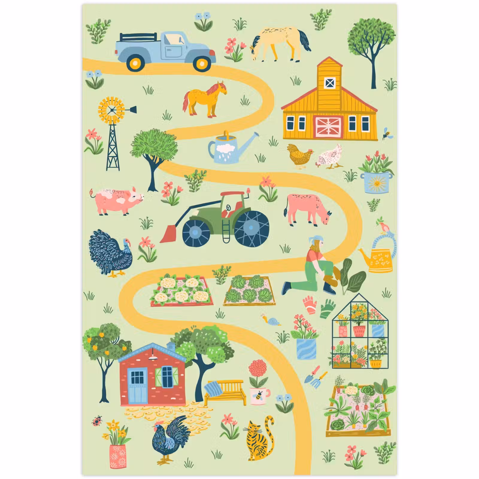 Speelkleed - Speelmat - Boerderij - Tuin speelparadijs — 1