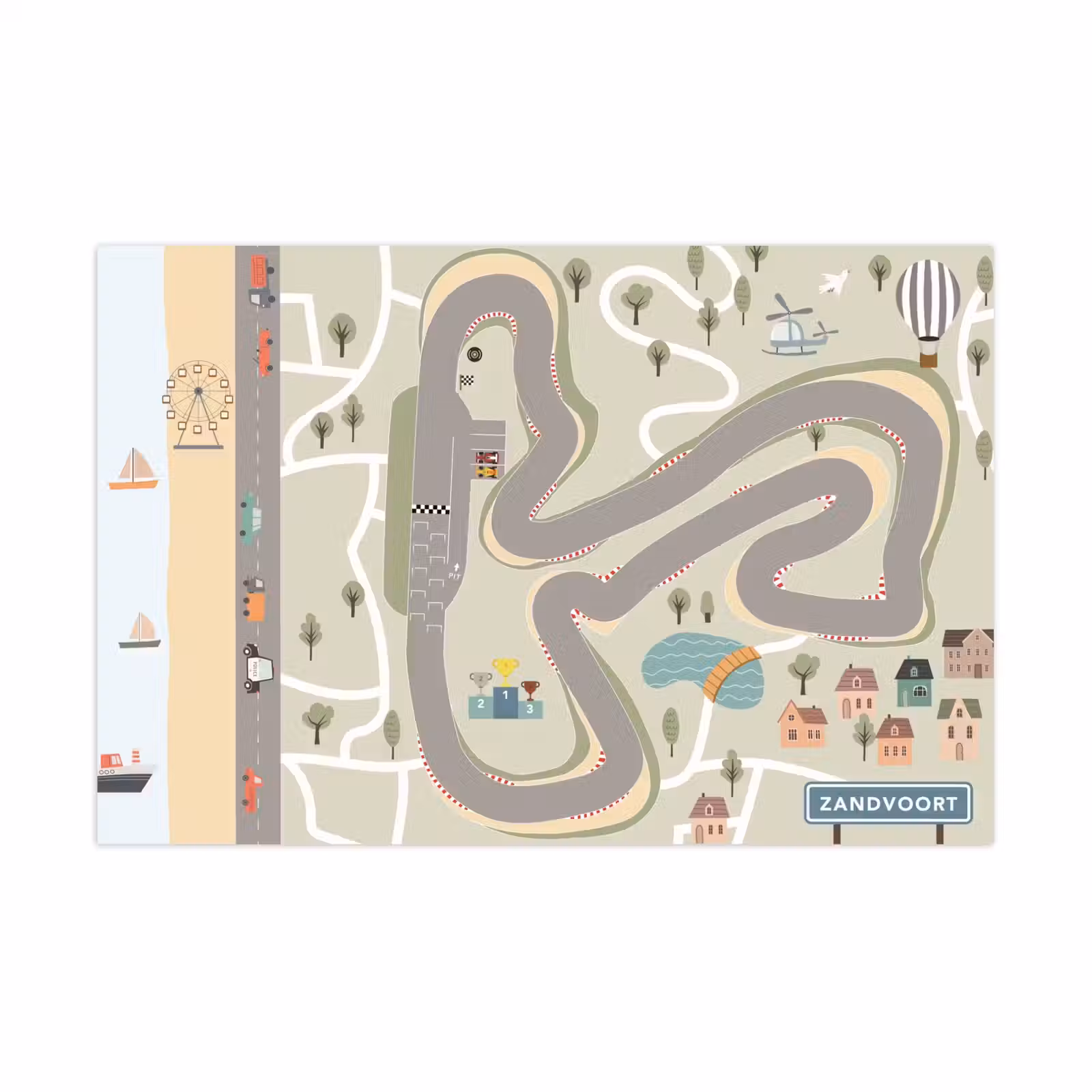 Speelkleed - Speelmat - Zandvoort - Racen - Circuit — 1
