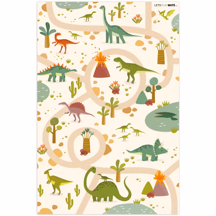 Speelkleed - Dino - Groen - Natuur - Kinderen - Design — 1