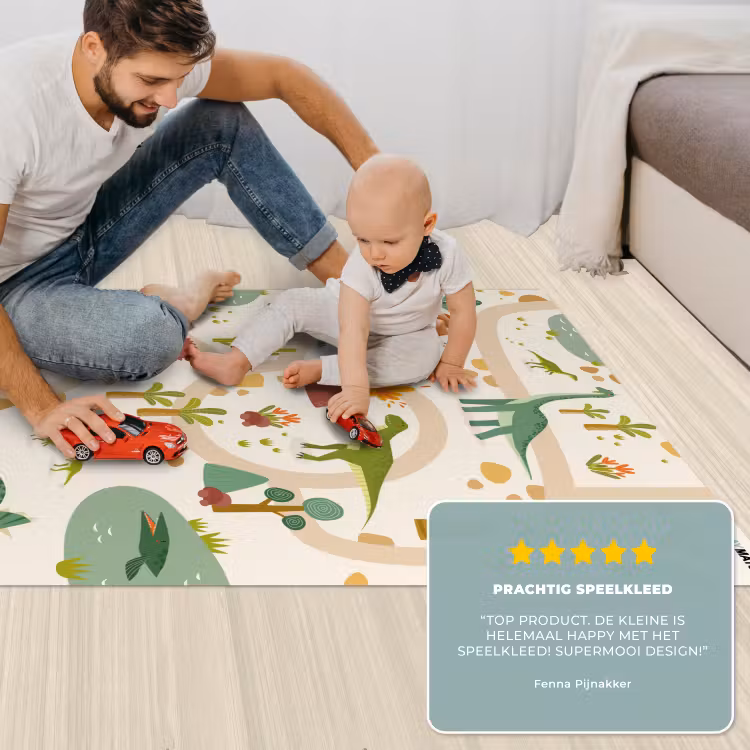 Speelkleed - Dino - Groen - Natuur - Kinderen - Design — 5