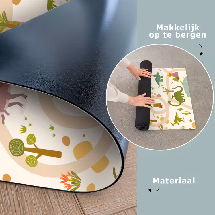 Speelkleed - Dino - Groen - Natuur - Kinderen - Design — 6